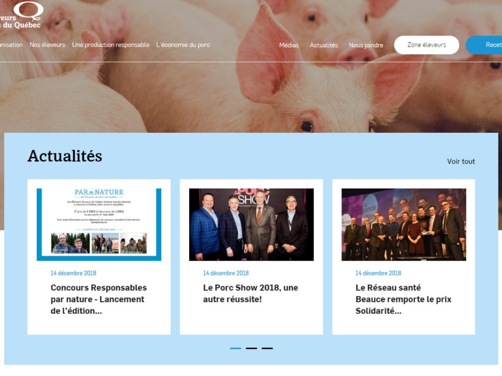 les éleveurs de porcs du québec