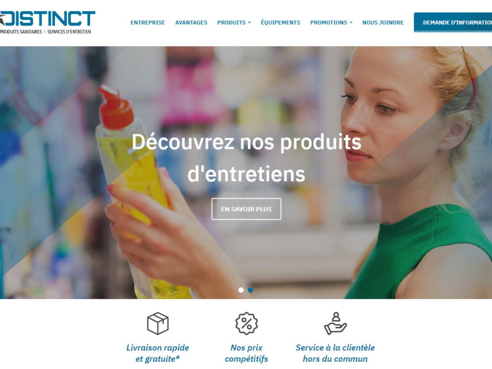 produits sanitaires distinct